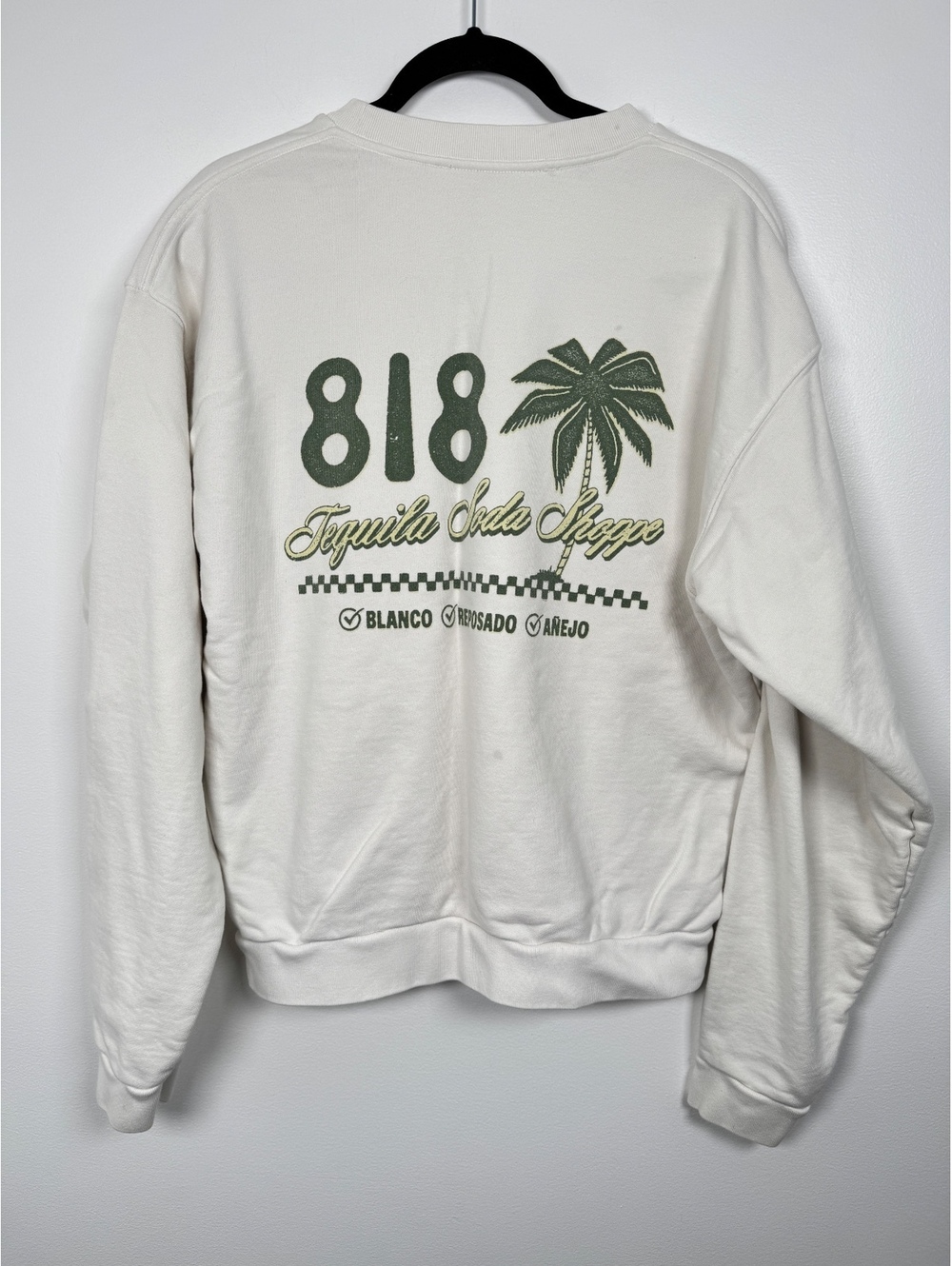 818 Tequila Soda Shop Crewneck Sweatshirt Size M